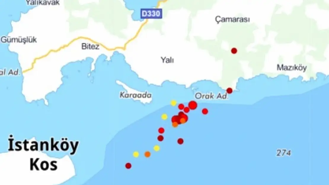 Gökova Körfezinde Deprem Hareketliliği!