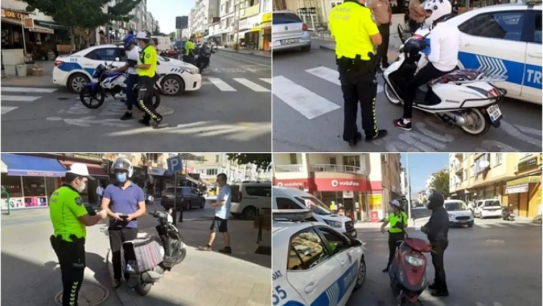 Dalaman'da Polisten Motosiklet Denetimi