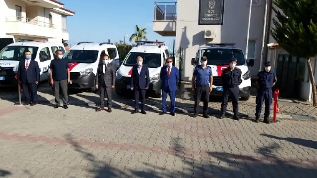 Datça Emniyetine Hibe Edilen 3 Araç Teslim Edildi
