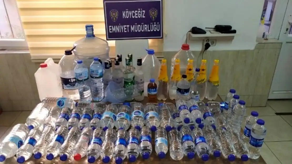 Köyceğiz'de 60 Litre Sahte Alkol Ele Geçirildi
