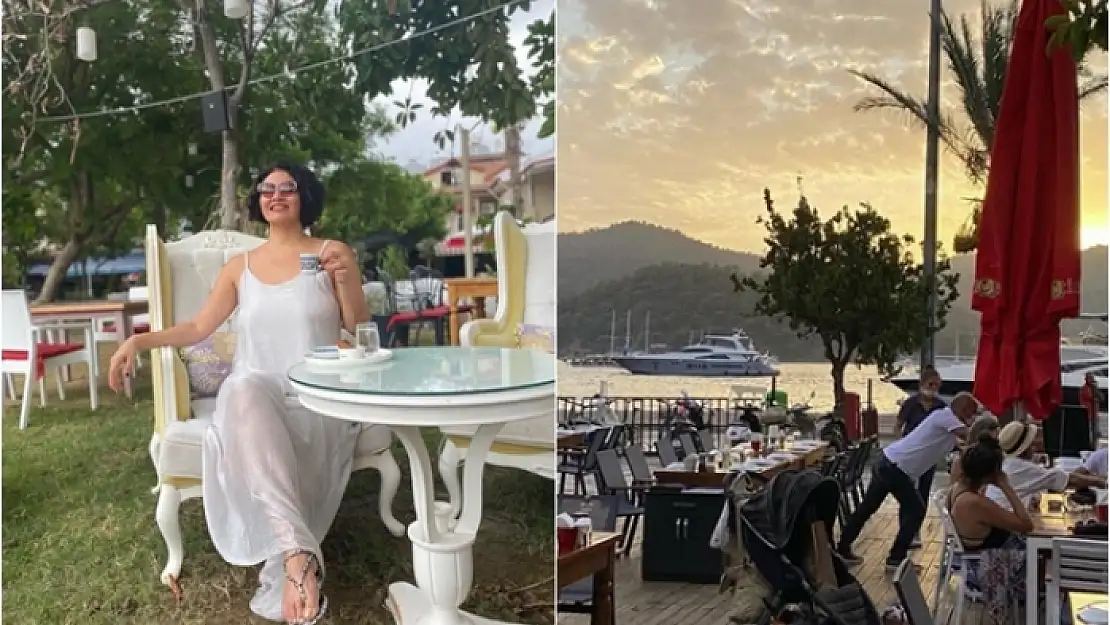 Şarkıcı Göksel Göcek'te Lotis Restoran'ı Tercih Etti