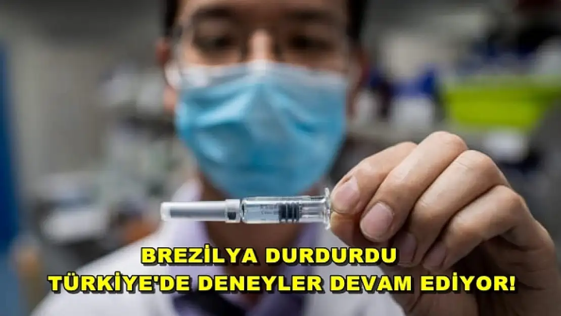 Brezilya, Çin'de Geliştirilen Koronavirüs Aşısının Deneylerini Durdurdu!
