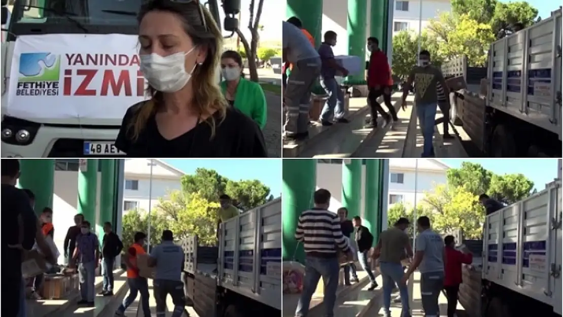 Fethiye, Depremzedelerin Yanında! Yardım Malzemeleri Yolda