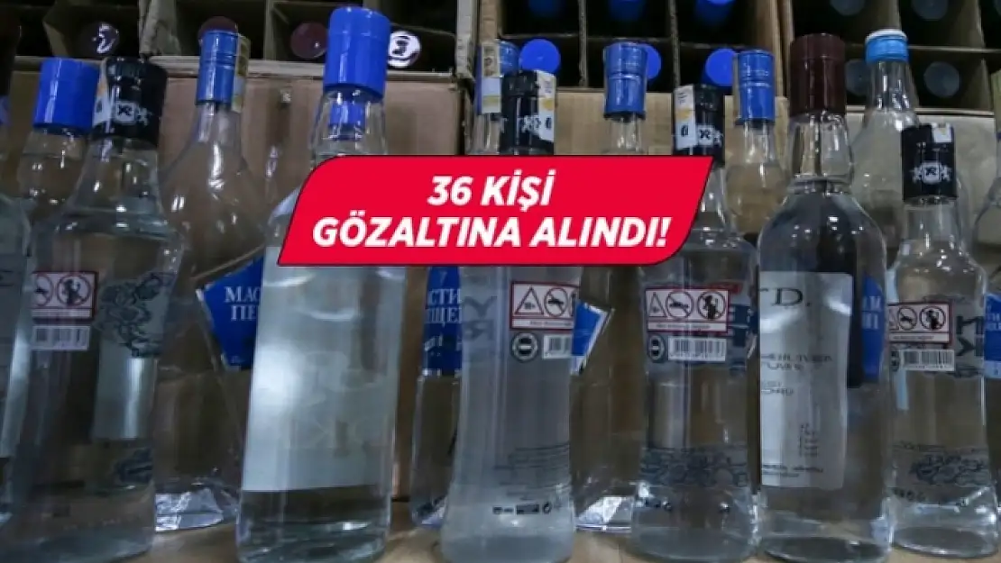 Muğla'da Sahte İçki ve Kaçakçılık Operasyonu: 36 Gözaltı