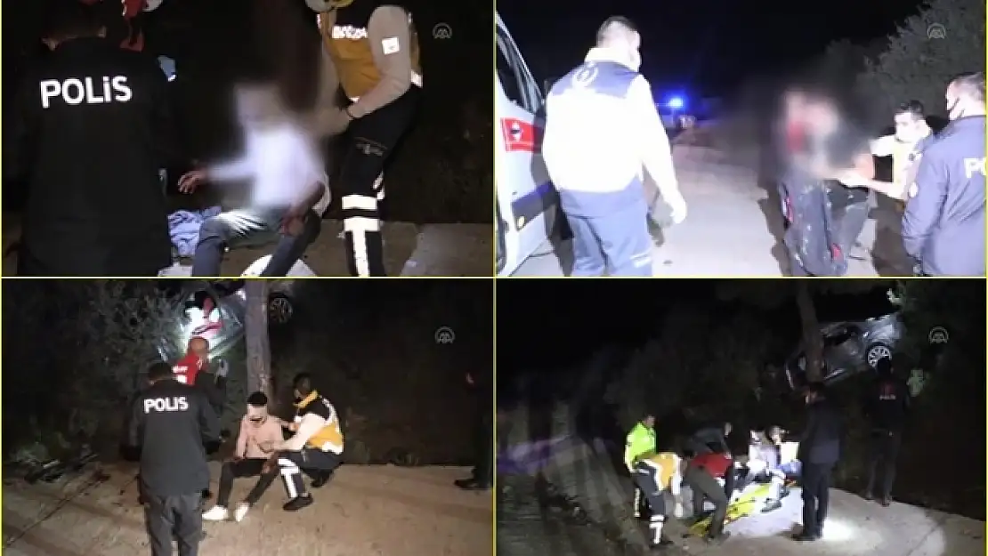 Bodrum'da Polisten Kaçarken Kaza Yapan 2 Kişi Yaralandı