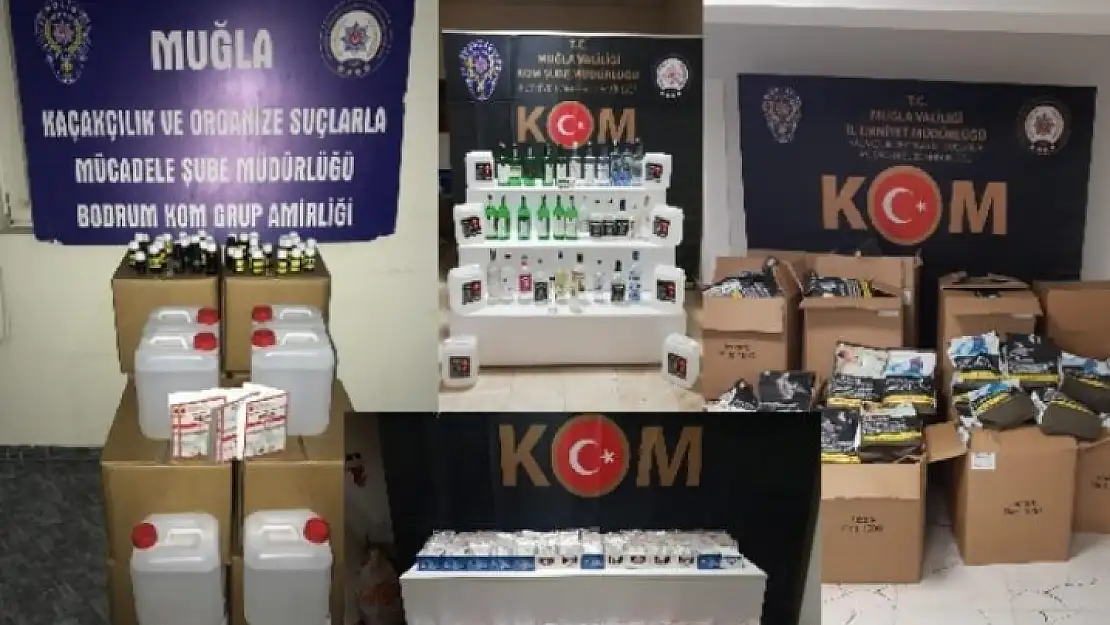 Bodrum'da Sahte İçki ve Kaçakçılık Operasyonu