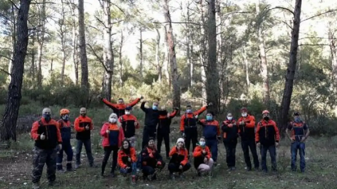 Datça'da Mahalle Afet Gönüllülerinden Kanyonda Kurtarma Tatbikatı