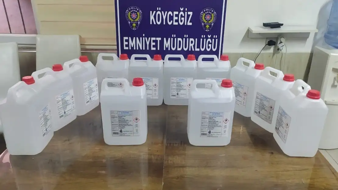 Köyceğiz'de 60 Litre Etil Alkol Ele Geçirildi