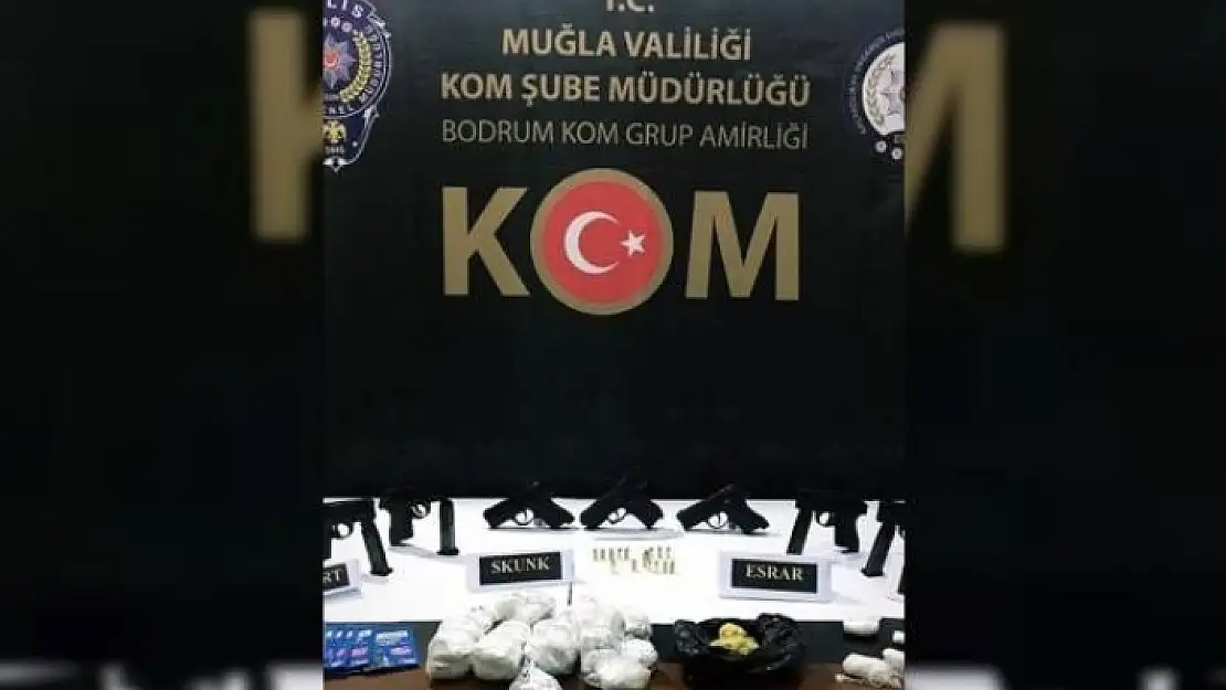 Muğla'da Silah Ve Uyuşturucu Ticareti Operasyonunda 4 Şüpheli Yakalandı