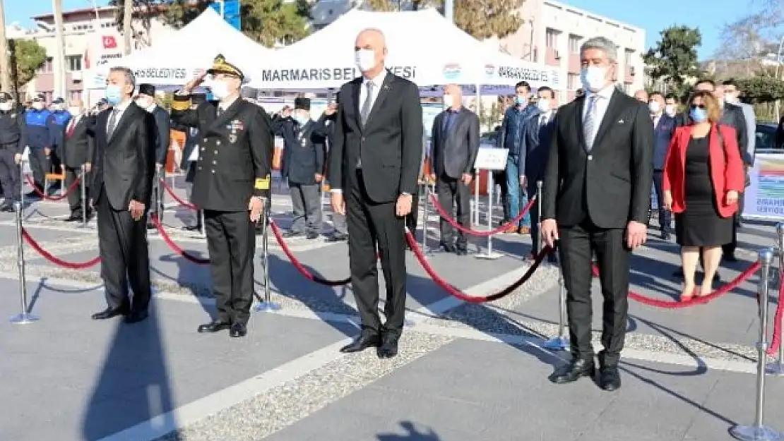 Atatürk'ün Marmaris'e Gelişinin 86. Yılı Törenle Kutlandı