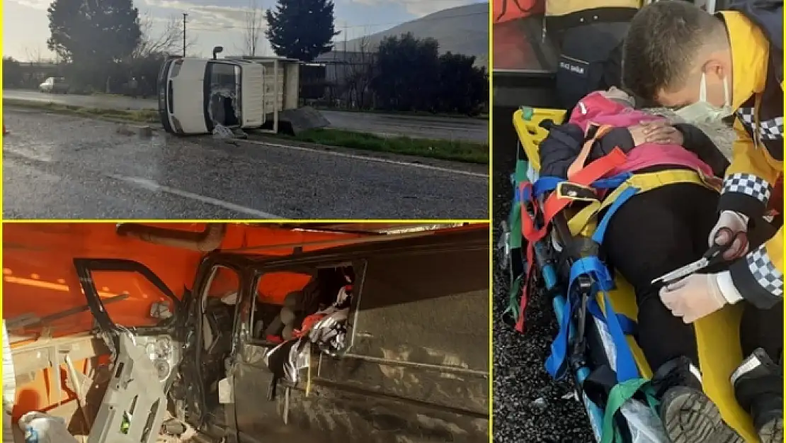 Milas-Söke Karayolunda Trafik Kazası Meydana Geldi, 4 Kişi Yaralandı