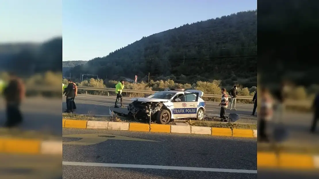 Ula'da Meydana Gelen Trafik Kazasında 1 Polis Yaralandı
