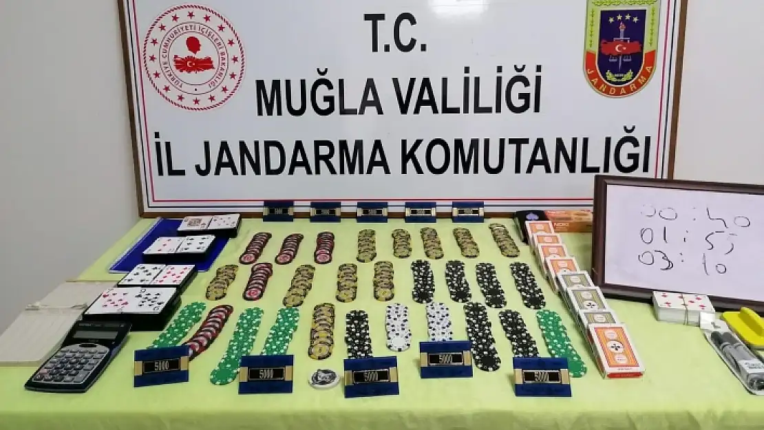 Ula'daki Kumar Operasyonunda 18 Kişiye 56 Bin 448 Lira Ceza Kesildi