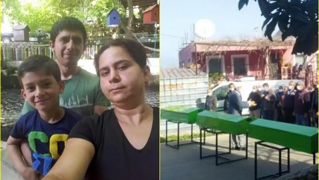 5 Kişinin Öldüğü Kazada Baba, Anne ve Oğul Yan yana Toprağa Verildi