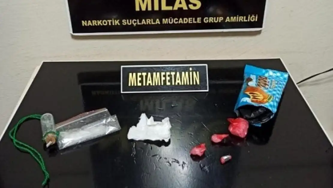 Milas'ta Teknik Takibe Alınan Şüpheli, Kek Paketinde Uyuşturucu İle Yakalandı