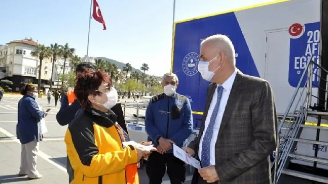 Simülasyonlu Deprem Tırı Marmaris'te