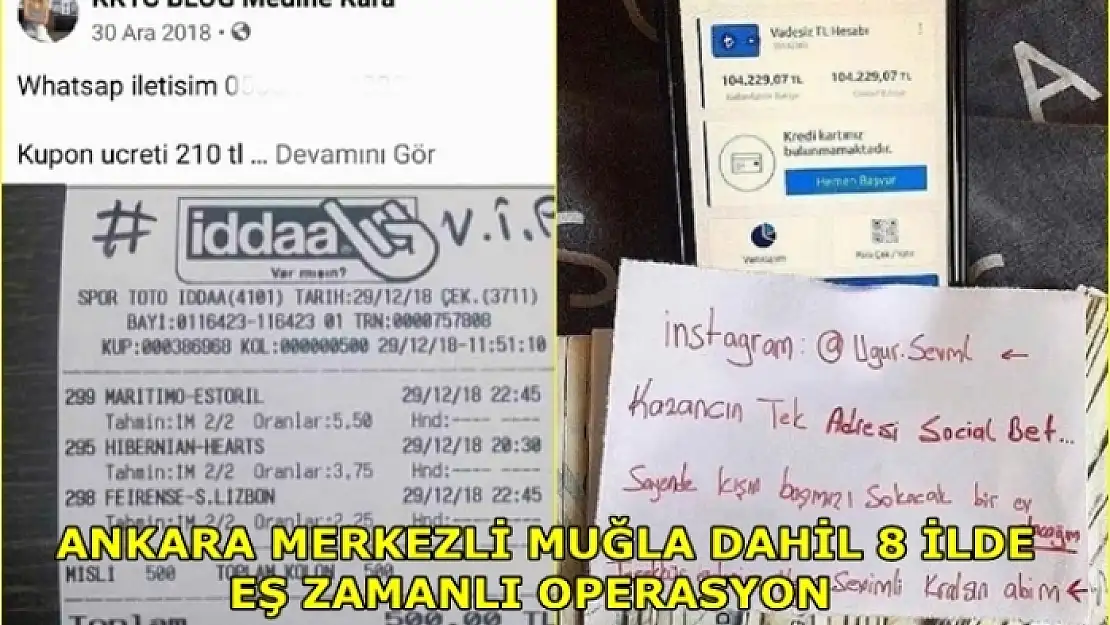 Sosyal Medyada 'Sahte Bahis Kuponu' İle Dolandırıcılığa 26 Gözaltı