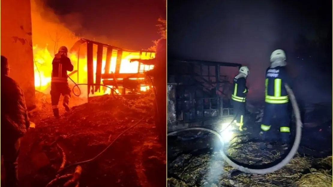 Dalaman'ın Gürköy Mahallesindeki Ahılda Çıkan Yangın Korkuttu