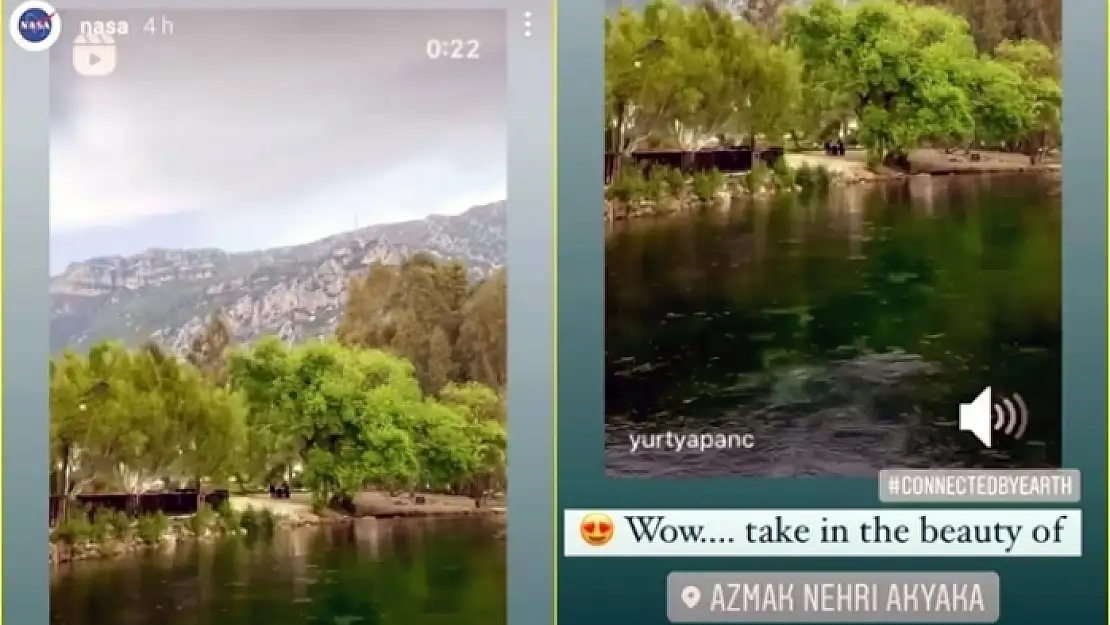 NASA'dan 'Akyaka Azmak Nehri' Paylaşımı