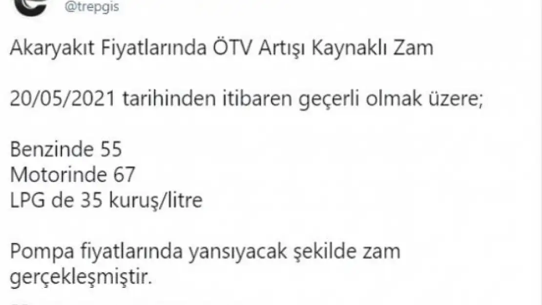 Akaryakıtta Vergi Arttı Benzin, Motorin ve LPG'ye Büyük 'Zam' Geldi!