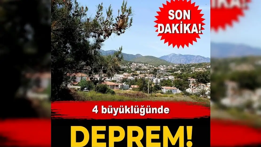 Ege Denizi'nde 4 Büyüklüğünde Deprem