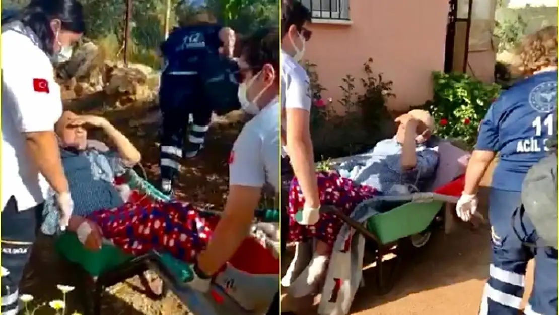 Fethiye'de Ambulansın Ulaşamadığı Hastayı 112 Çalışanlarının Mücadelesi Kurtardı