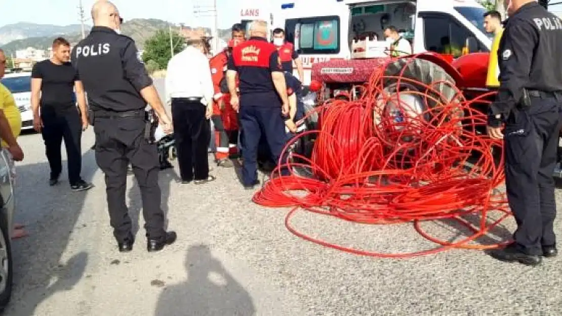 Ortaca'da Traktörün Altında Sıkışan Kadını İtfaiye Kurtardı