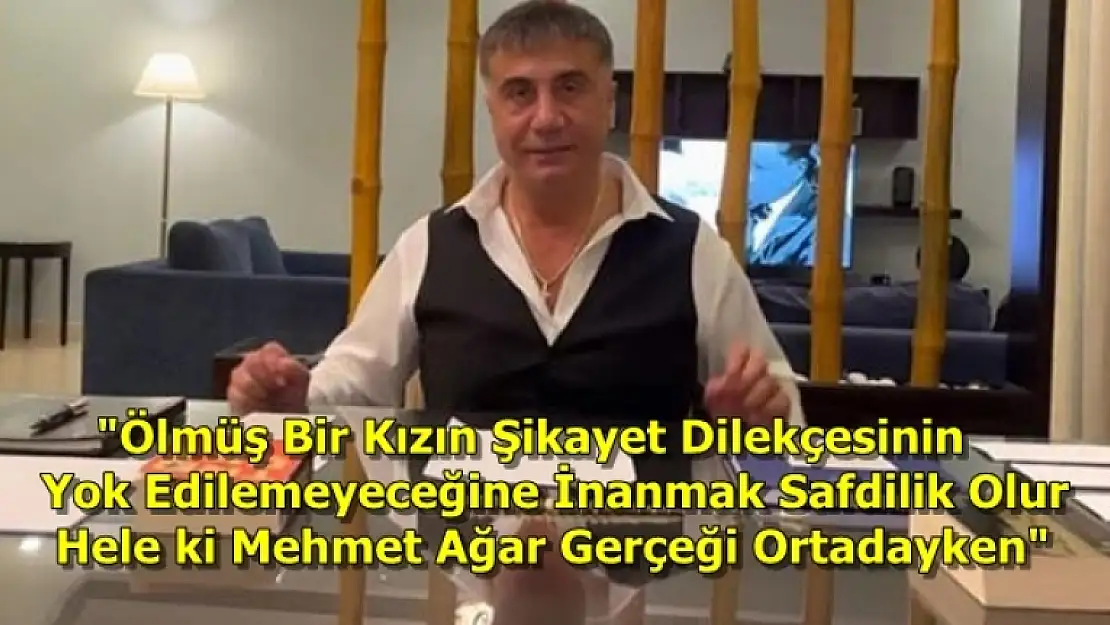 Sedat Peker'den Jandarma Genel Komutanlığı'na Cevap: Buna İnanmak Safdillik Olur