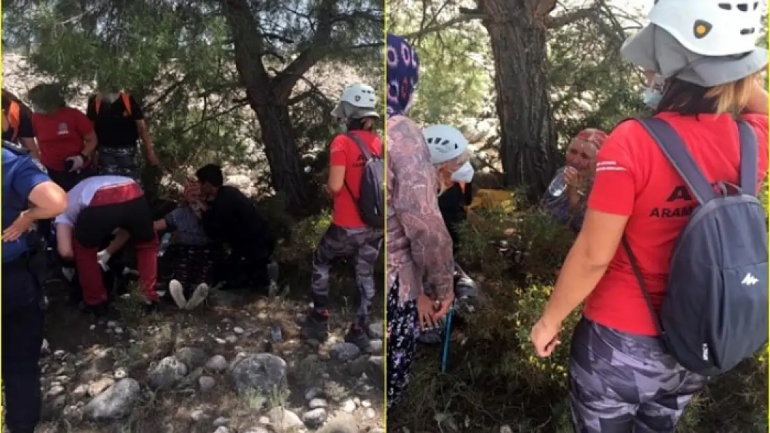 Seydikemer'de 4 Gündür Kayıp Olan Yaşlı Kadın Dere Yatağında Bitkin Halde Bulundu