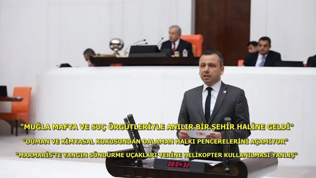CHP'li Erbay Muğla'da Yanan Alanların Ranta Açılmasına İzin Vermeyeceğiz