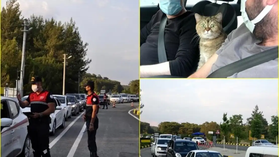 Hafta Sonu Tatilcileri Marmaris Giriş Noktasında Uzun Kuyruklar Oluşturdu