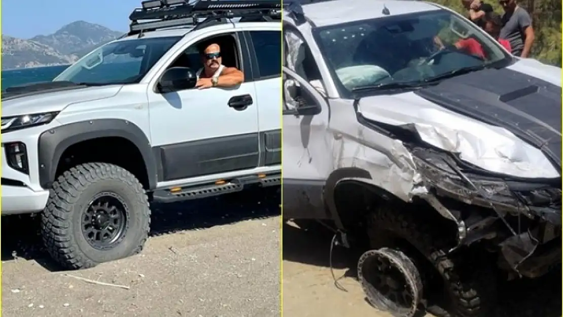 Dalaman'da Kille Koyu'ndan Dönen Araç Uçuruma Uçtu! 1'i Ağır 2 Kişi Yaralı