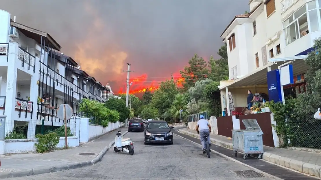 Marmaris'te Korkutan Yangın