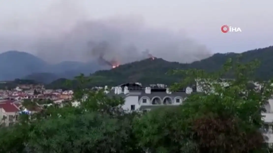 Marmaris'teki Orman Yangını Devam Ediyor