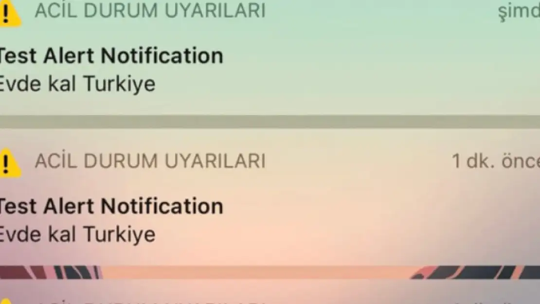 Telefonlara 'Evde Kal Türkiye' Bildirimi Yollandı