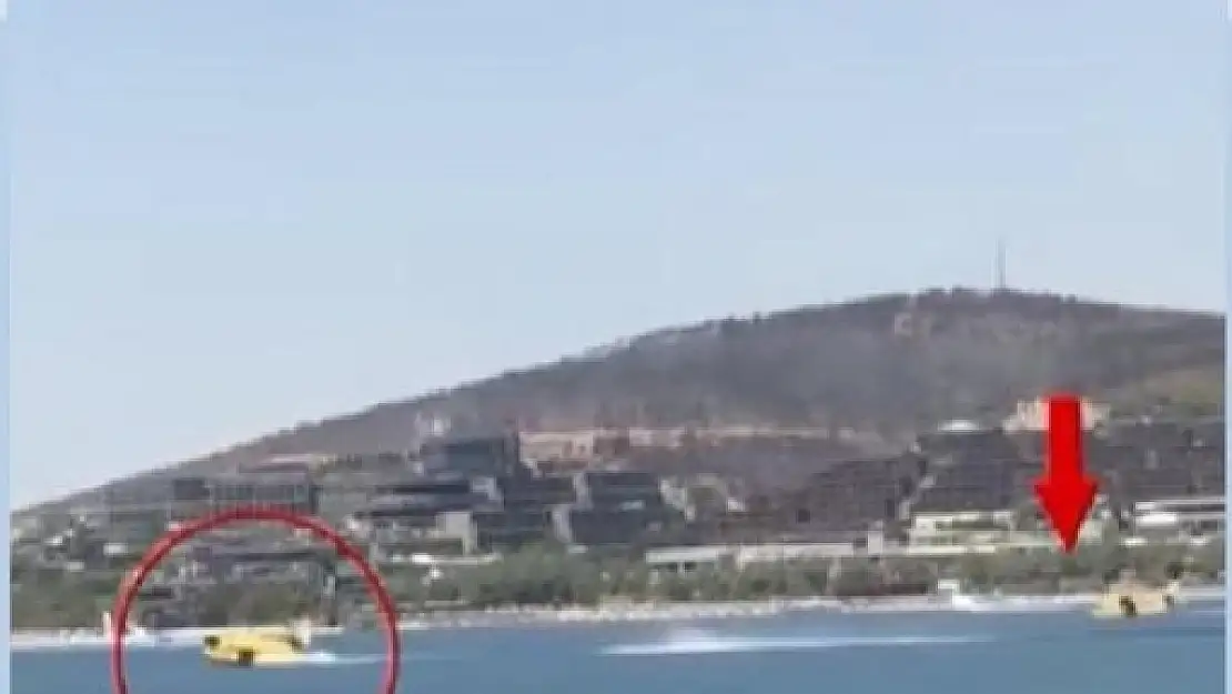 Bodrum'da Yangına Müdahalede Su Alan Uçağı Engelleyen Jet-ski İçin Soruşturma
