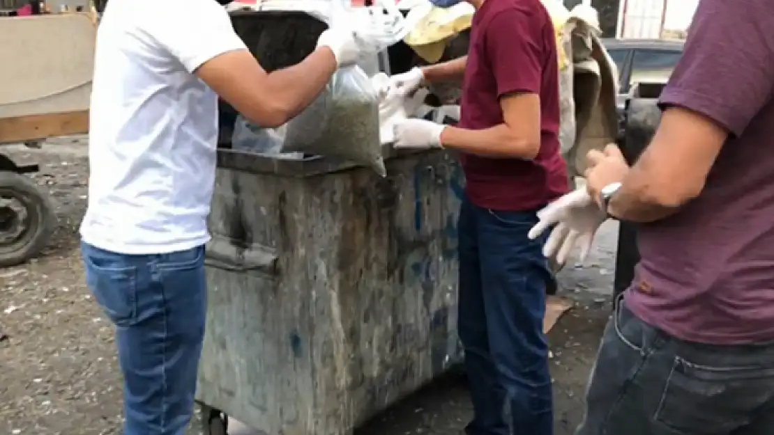 Çöp Konteynerinde Kilolarca Uyuşturucu Bulundu!