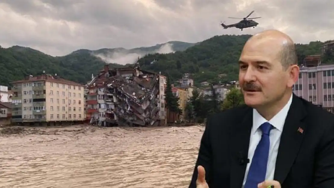 İçişleri Bakanı Soylu, 'Sel Felaketinde 58 Can Kaybımız, 77 Kayıp İhbarımız Var'