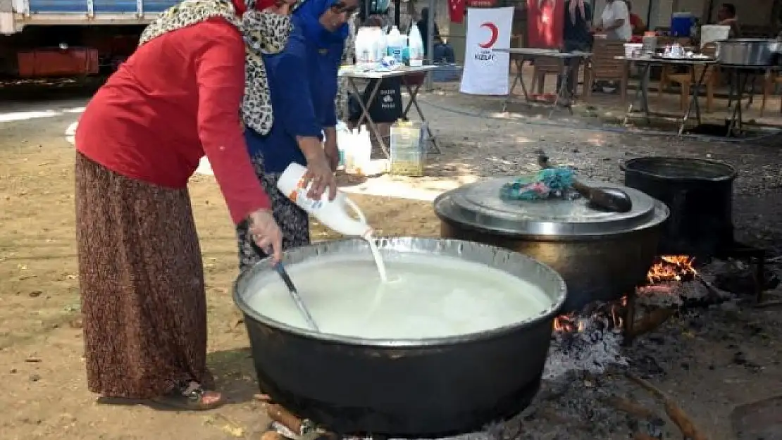 Köyceğiz'de Kazanlar Yangın İşçileri İçin Kaynadı