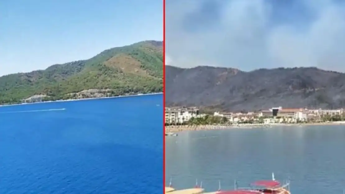 Marmaris'in Yangından Önceki ve Sonraki Halini İzlemeye Yürek Dayanmaz