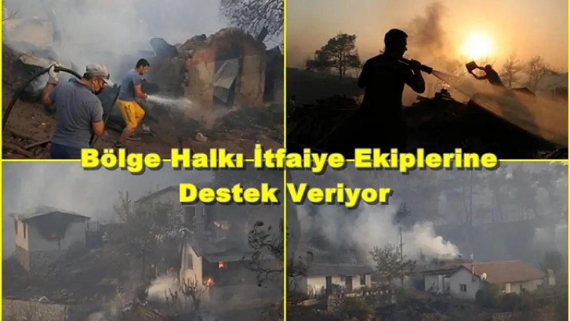 Marmaris'teki Orman Yangını Evlere Sıçradı!