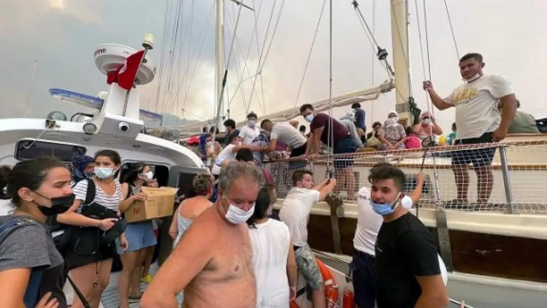 Marmaris Turgut Mahallesi Tahliye Ediliyor