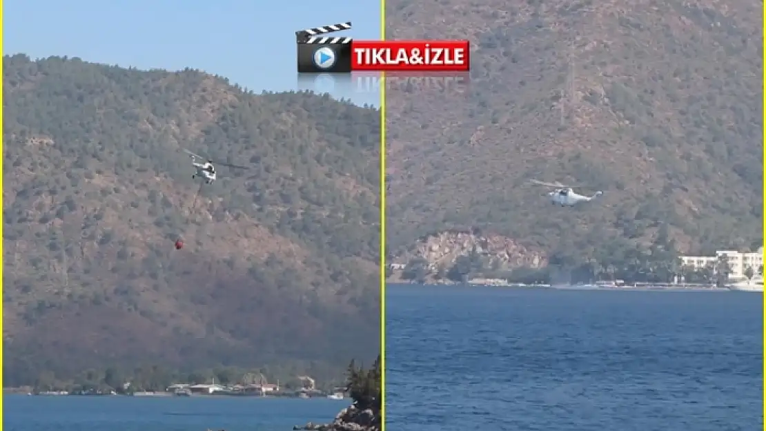 Marmaris ve Köyceğiz'deki Orman Yangınlarına Müdahale Sürüyor