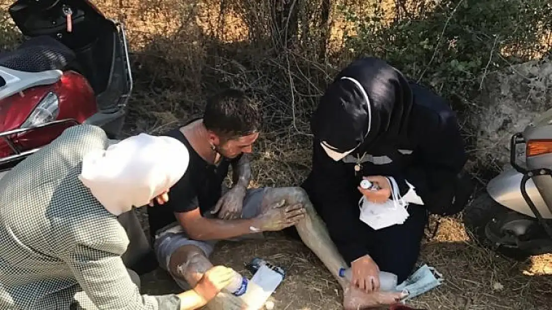 Muğla'da Yangından Vücudu Yanan Gence İlk Müdahaleyi Malatya Milletvekili Çalık Yaptı