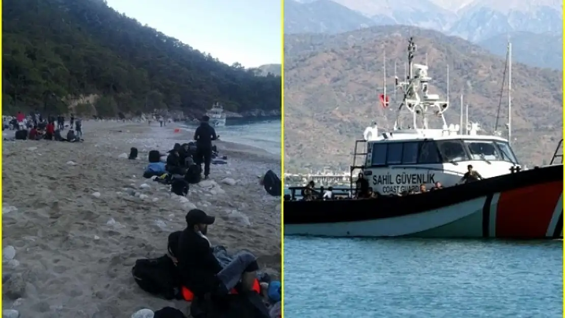 Fethiye'de Teknede 254 Düzensiz Göçmen Yakalandı