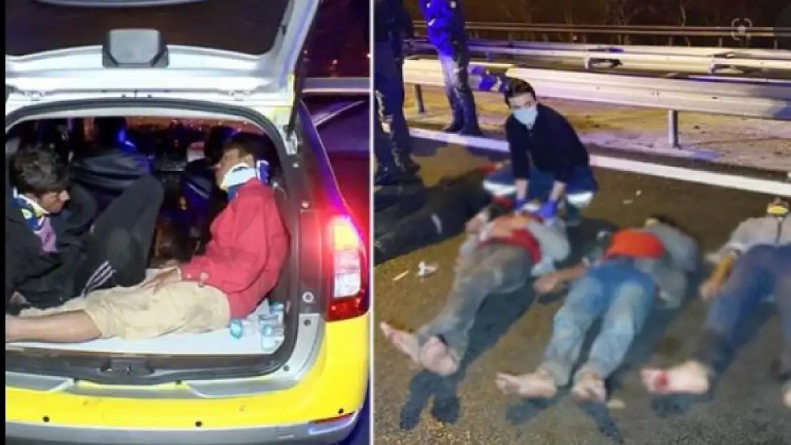Feci Kaza: Taksi Yakıt Tankerine Çarptı!