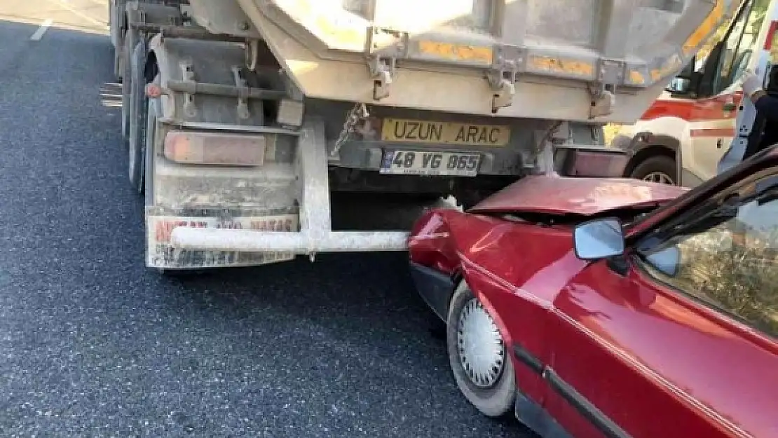 Menteşe'de Yaşanan Trafik Kazasında 1 Kişi Yaralandı