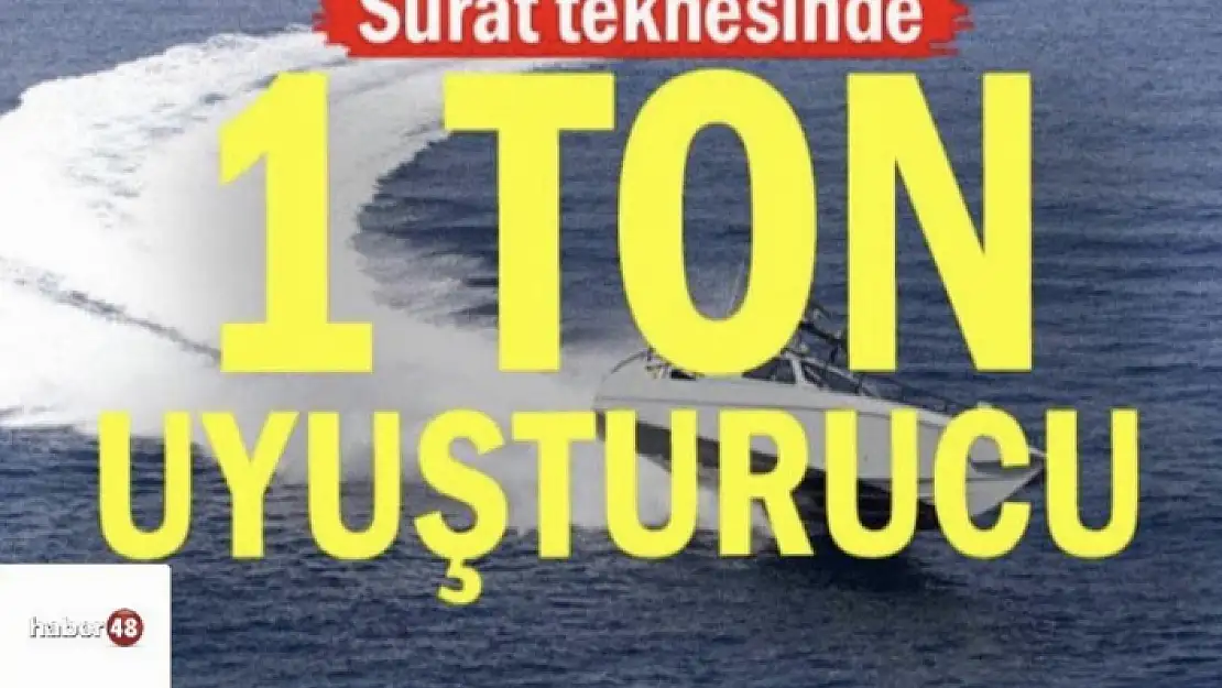 Dalaman'da Tekneyle 1 Tonun Üzerinde Uyuşturucu Getirildi: 3 Gözaltı!