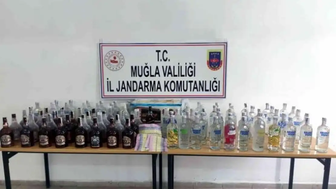 Fethiye'deki Jandarmadan Yeni Yıl Öncesi Kaçak İçki Operasyonu