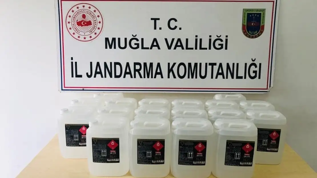 Marmaris'te Litrelerce Etil Alkol Ele Geçirildi